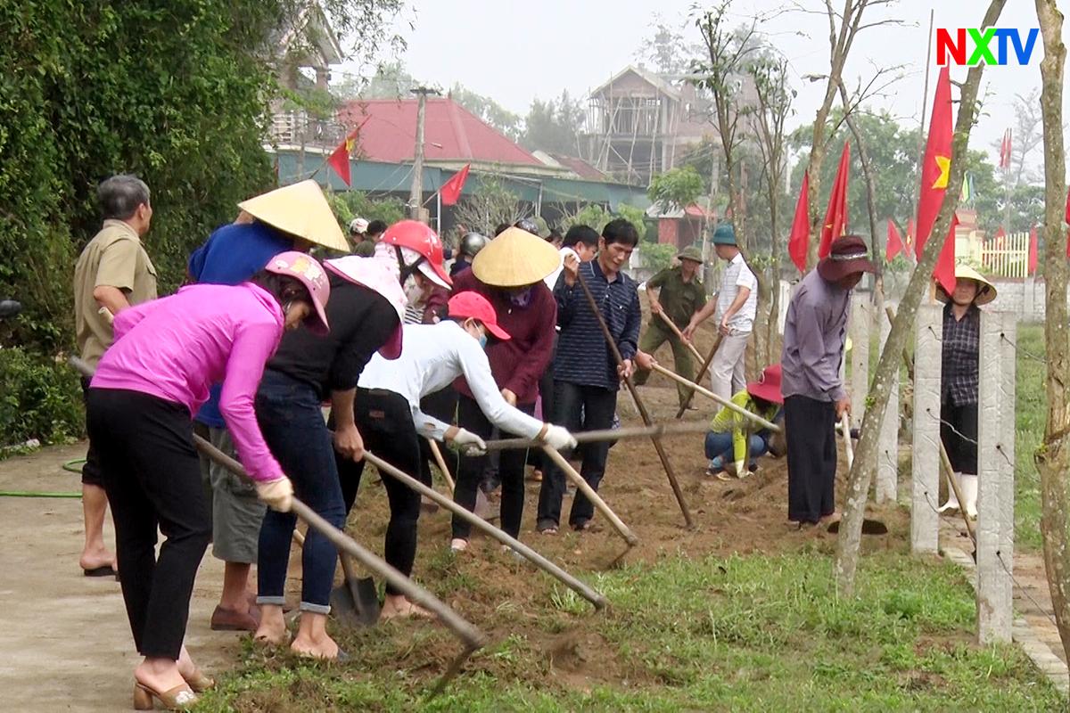 Xuân Hội ra quân “xây dựng xã đạt chuẩn nông thôn mới nâng cao”