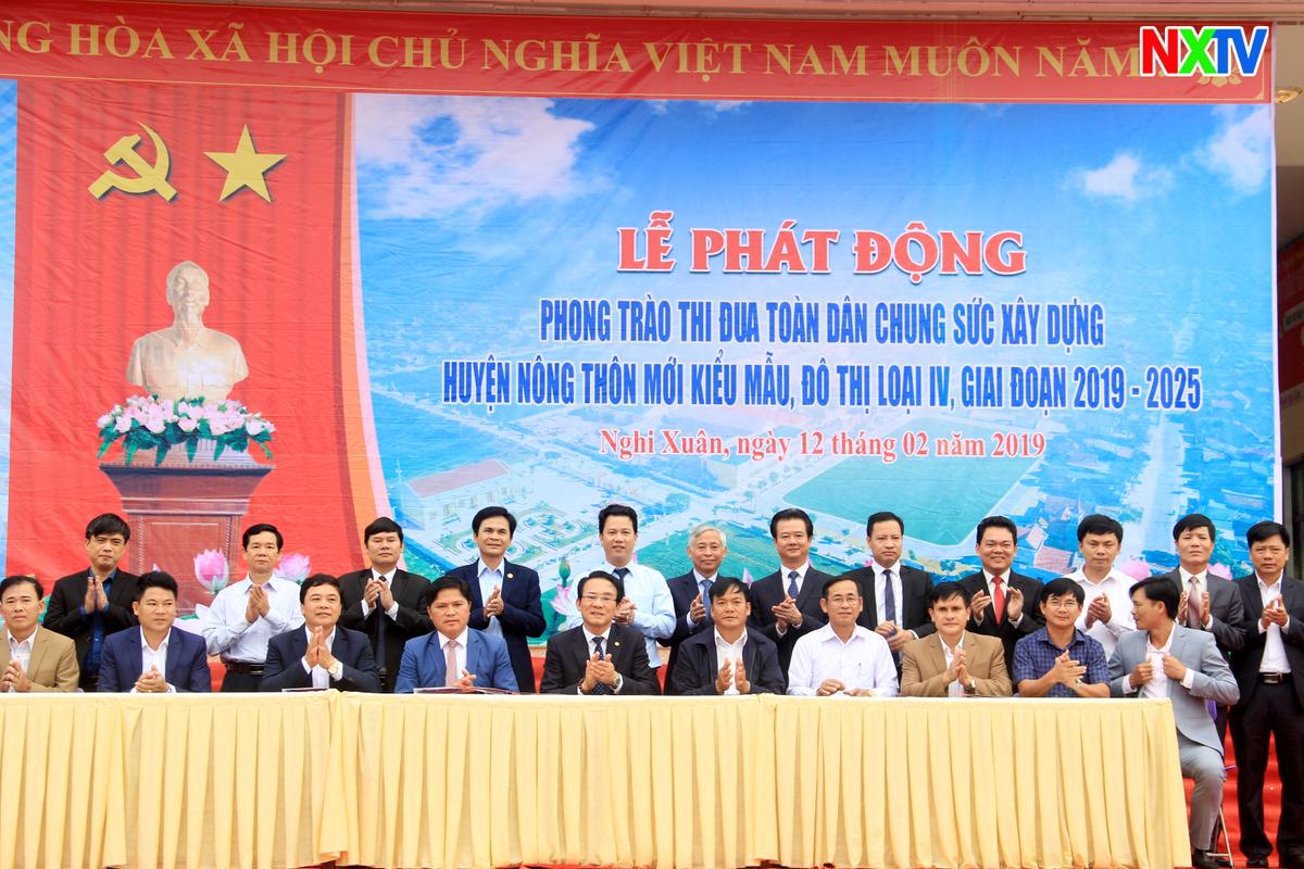 Nghi Xuân phát động "Toàn dân chung sức xây dựng huyện nông thôn mới kiểu mẫu, đô thị loại IV"