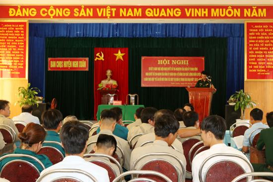 Nghi Xuân sơ kết 5 năm thực hiện Nghị quyết 765 của Quân ủy Trung ương