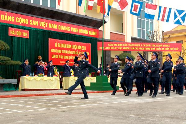 Hải đội 102 - Cảnh sát biển ra quân huấn luyện năm 2018