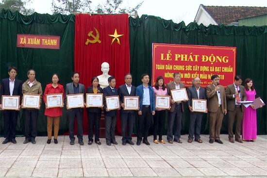 Xuân Thành phát động xây dựng xã đạt chuẩn NTM kiểu mẫu năm 2018