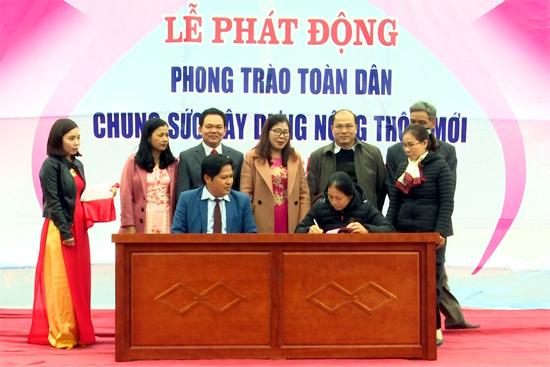 Xuân Trường phát động phong trào toàn dân chung sức xây dựng NTM