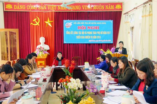 Hội LHPN huyện tổng kết công tác Hội và phong trào phụ nữ năm 2017