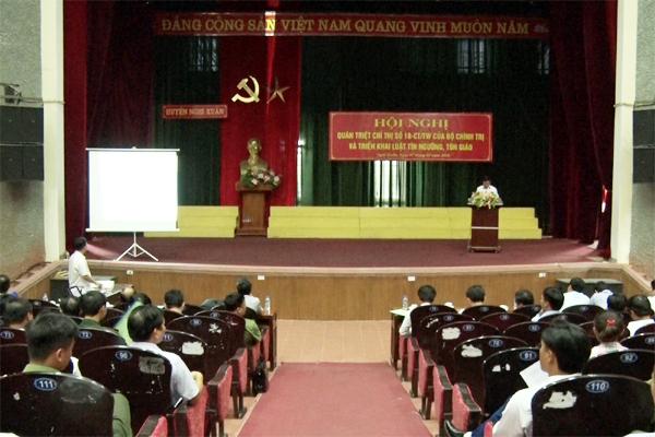 Nghi Xuân triển khai Luật tín ngưỡng, tôn giáo