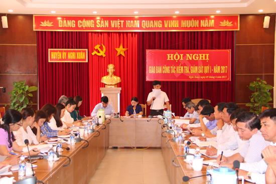 Hội nghị giao ban công tác kiểm tra, giám sát quý I năm 2017