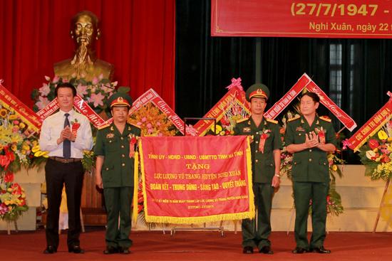 Huyện Nghi Xuân tổ chức lễ Kỷ niệm 70 năm thành lập lực lượng vũ trang (27/7/1947 – 27/7/2017)