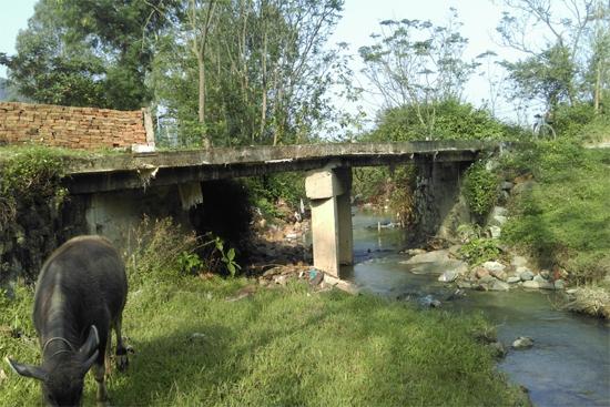 Người dân Cổ Đạm tự góp tiền làm cầu vào núi Hồng Lĩnh