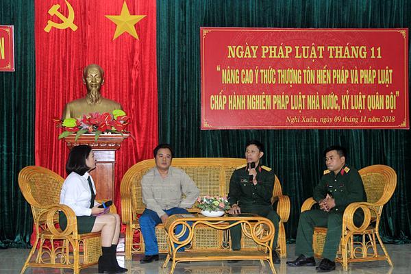 Ban Chỉ huy quân sự huyện tổ chức Ngày pháp luật Việt Nam