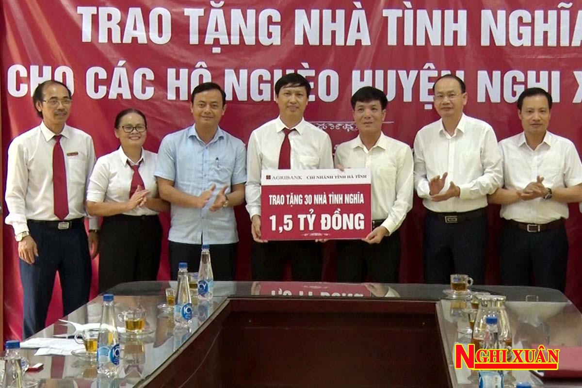 Agribank Hà Tĩnh hỗ trợ 1,5 tỷ đồng xây nhà ở cho hộ nghèo Nghi Xuân