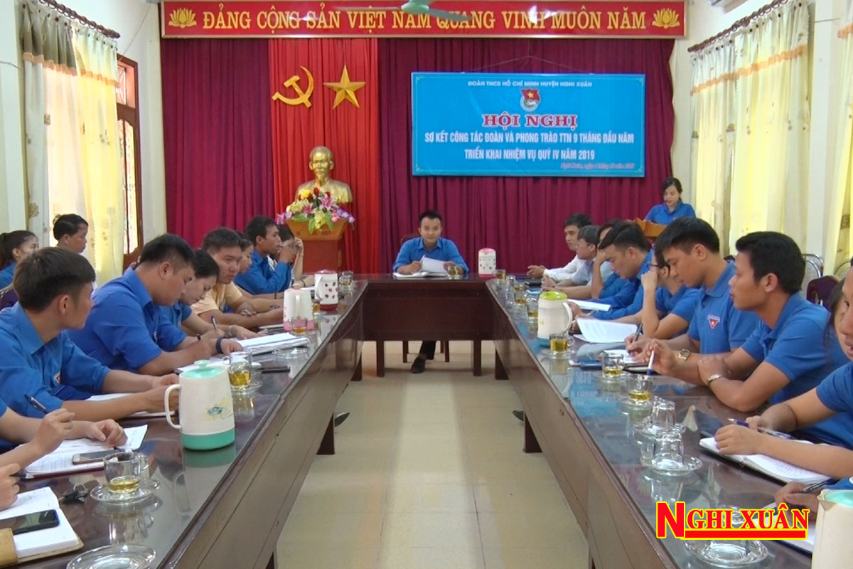 Huyện đoàn Nghi Xuân sơ kết công tác đoàn, hội và phong trào thanh thiếu nhi 9 tháng đầu năm