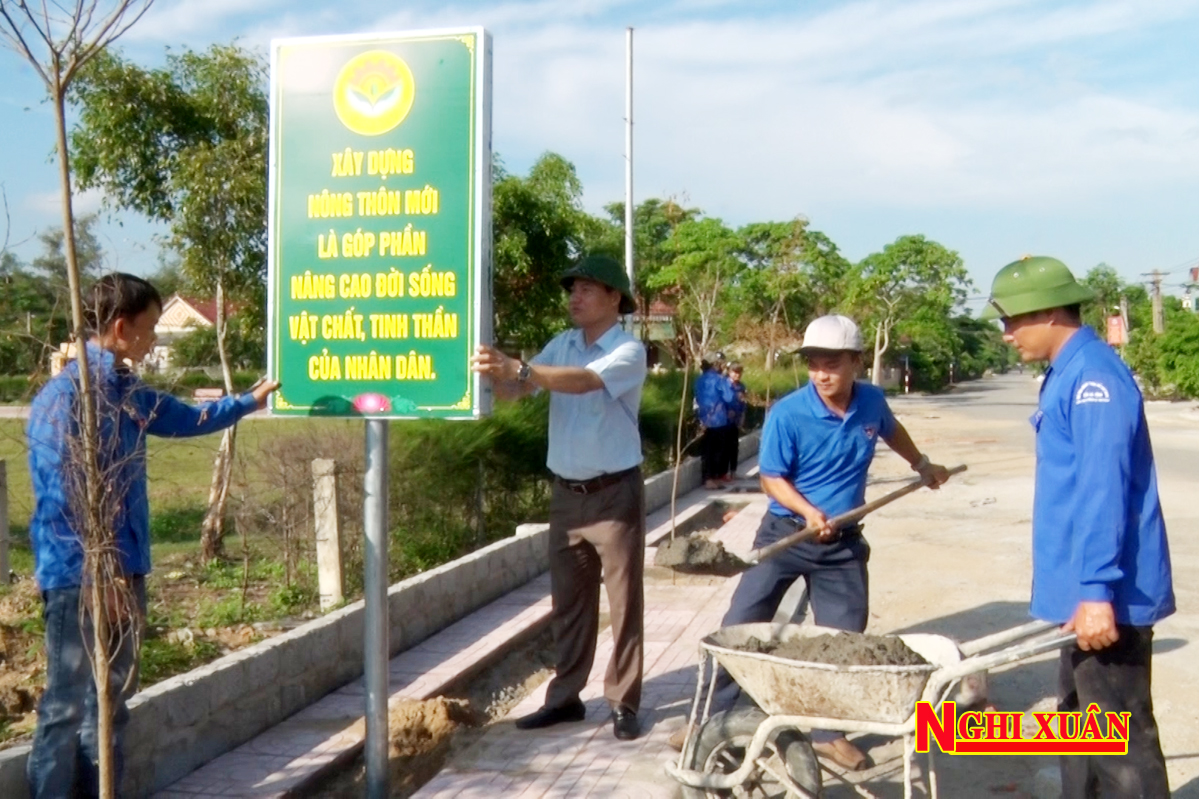 Nhiều hoạt động đền ơn đáp nghĩa, xây dựng nông thôn mới của tuổi trẻ Nghi Xuân