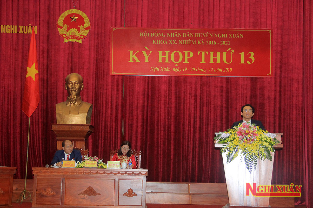 Bế mạc kỳ họp thứ 13 - HĐND huyện Nghi Xuân khóa XX