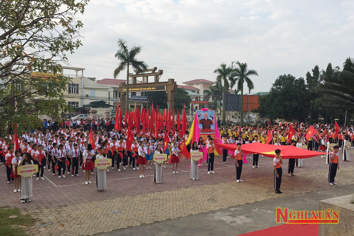 Khai mạc Hội khỏe Phù Đổng huyện Nghi Xuân năm học 2019-2020