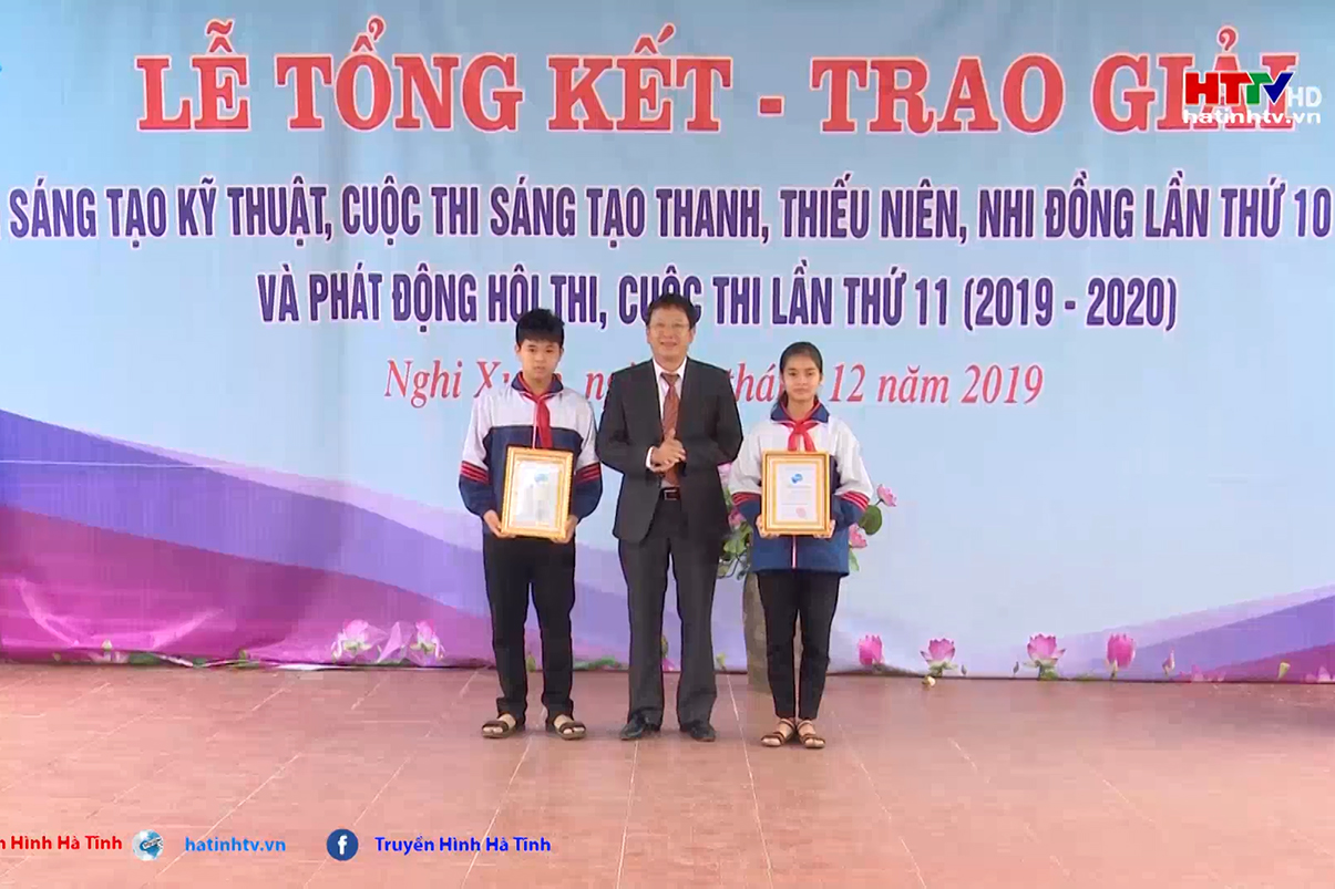 17 đề tài đạt giải hội thi sáng tạo kỹ thuật và cuộc thi sáng tạo thanh thiếu niên, nhi đồng huyện Nghi Xuân