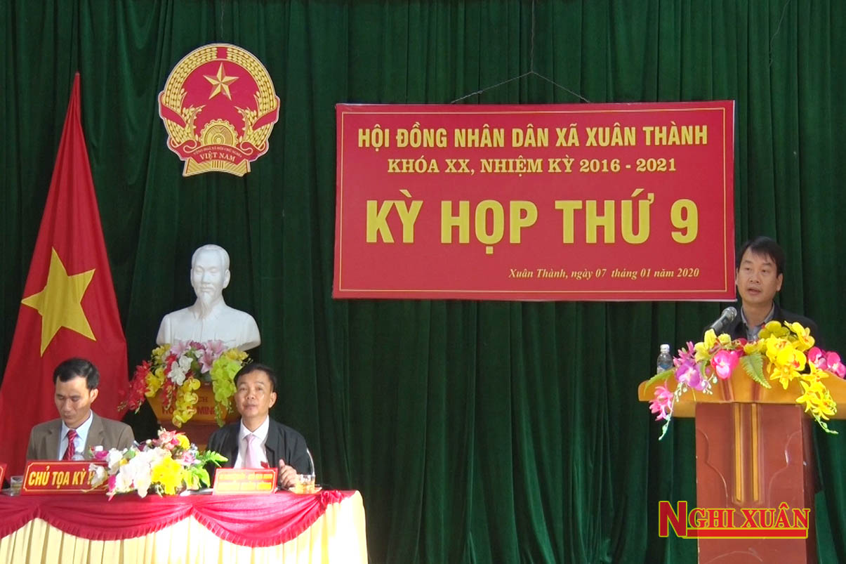 HĐND xã Xuân Thành khóa XX tổ chức kỳ họp thứ 9