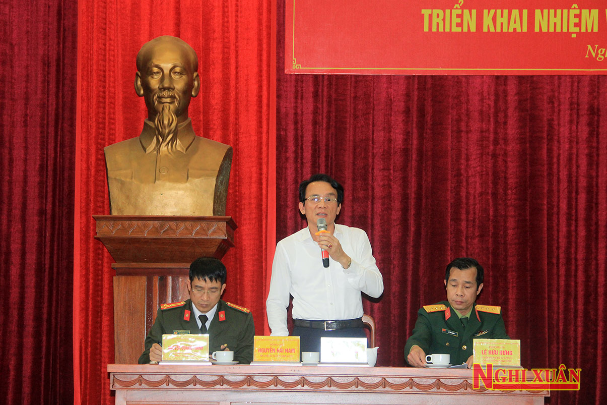 Nghi Xuân tổng kết công tác quốc phòng - an ninh năm 2019, triển khai nhiệm vụ năm 2020.