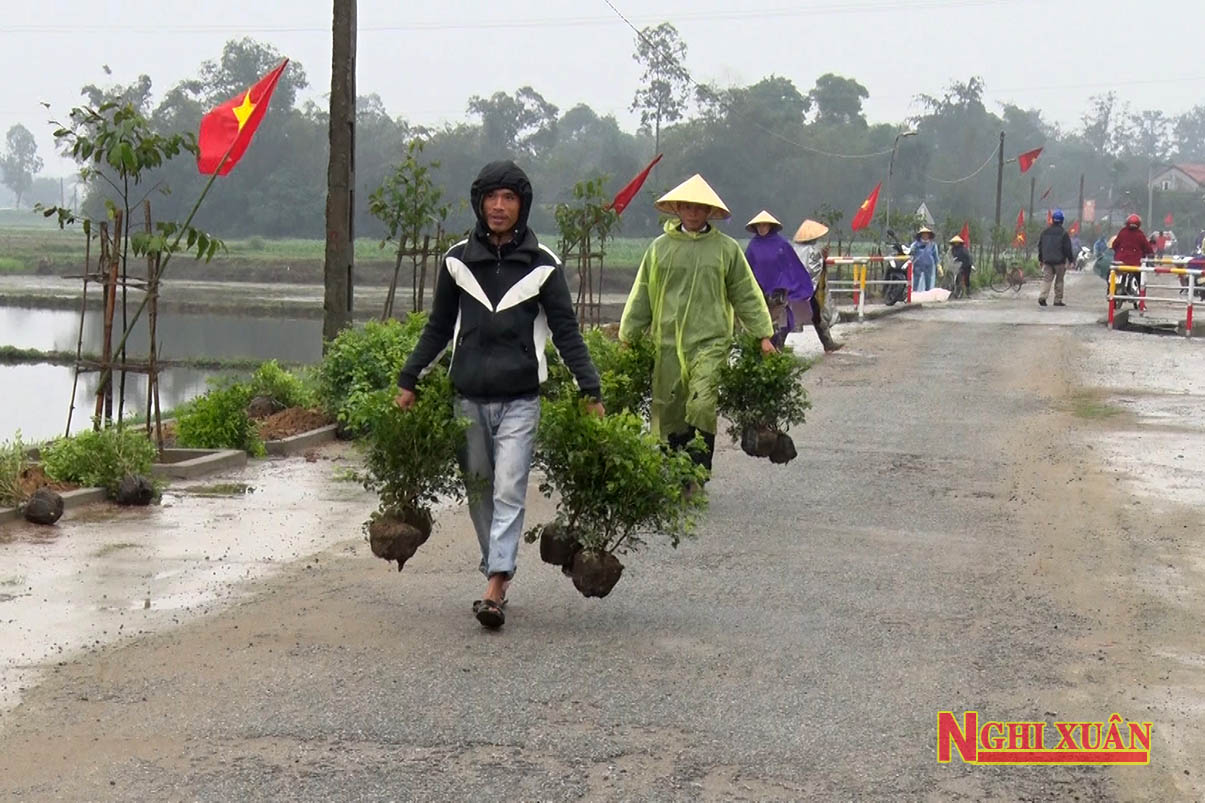 Xuân Mỹ phát động tết trồng cây đầu xuân Canh Tý