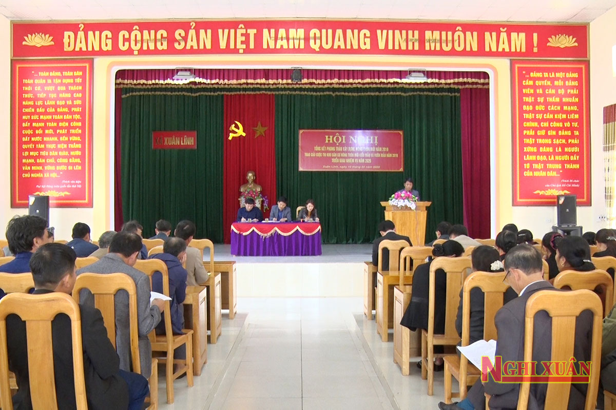 Xuân Lĩnh tổng kết xây dựng nông thôn mới năm 2019