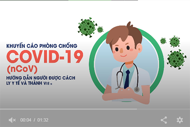 Hướng dẫn với người được cách ly y tế vì SARS-CoV-2 tại nhà