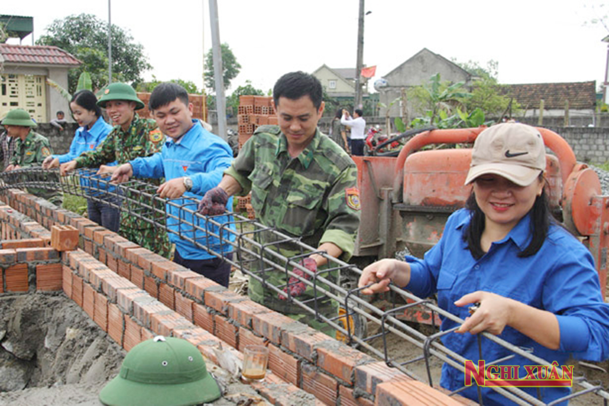 Tuổi trẻ Nghi Xuân quyết hoàn thành 34 công trình, phần việc trong Tháng Thanh niên