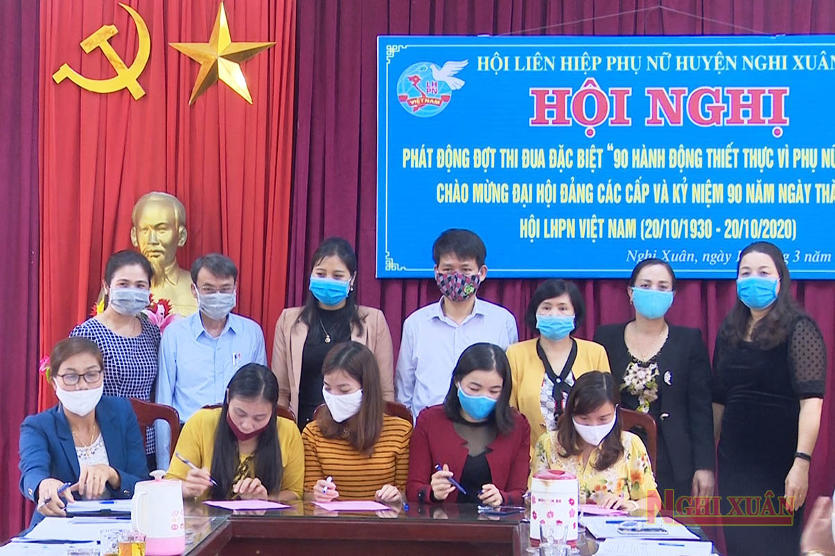 Hội LHPN Nghi Xuân phát động đợt thi đua đặc biệt “90 hành động thiết thực vì phụ nữ và trẻ em”