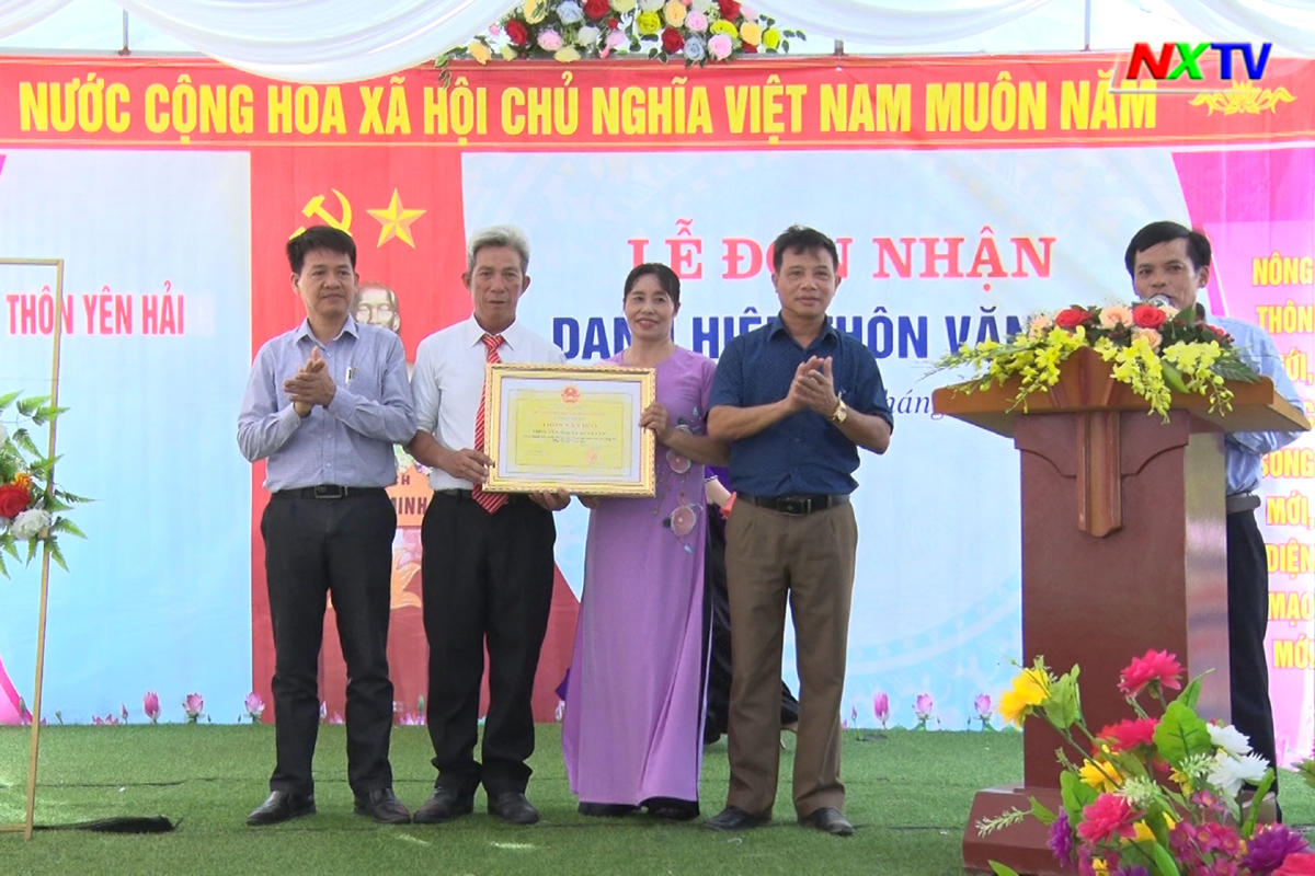 Thôn Yên Hải (Xuân Yên) đón nhận danh hiệu thôn văn hóa