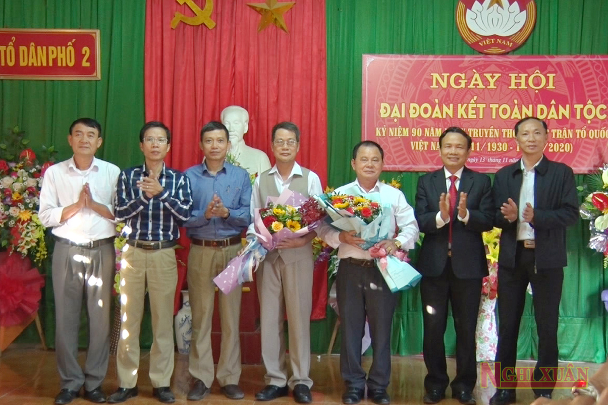 Lãnh đạo Nghi Xuân dự ngày hội Đại đoàn kết toàn dân ở các khu dân cư