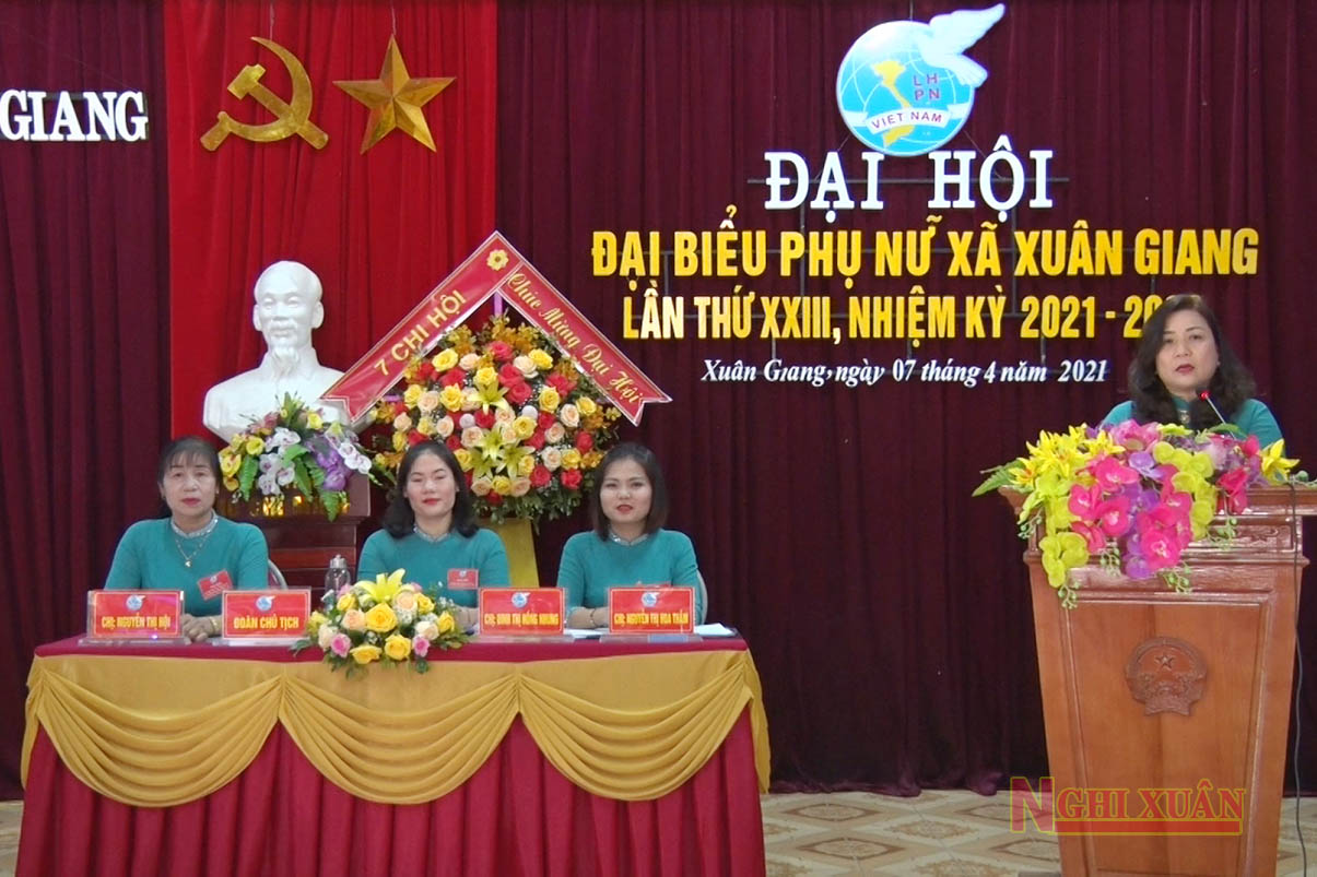 Hội LHPN Xuân Giang đại hội nhiệm kỳ 2021-2026