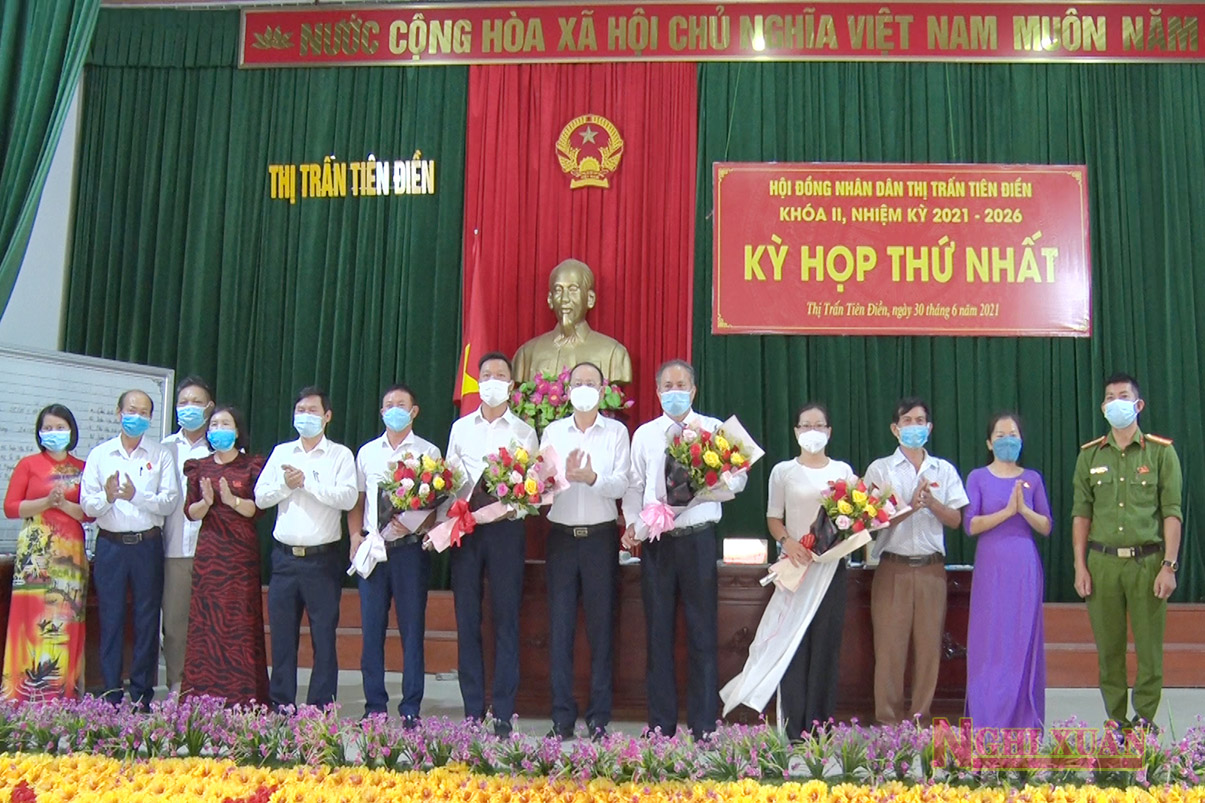 Ông Hồ Minh Liên tái cử chức vụ Chủ tịch HĐND thị trấn Tiên Điền nhiệm kỳ 2021-2026