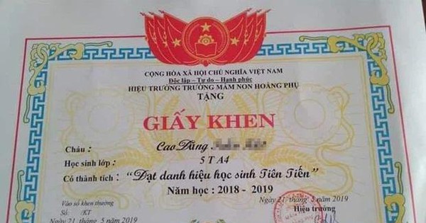 Bỏ giấy khen học sinh tiên tiến