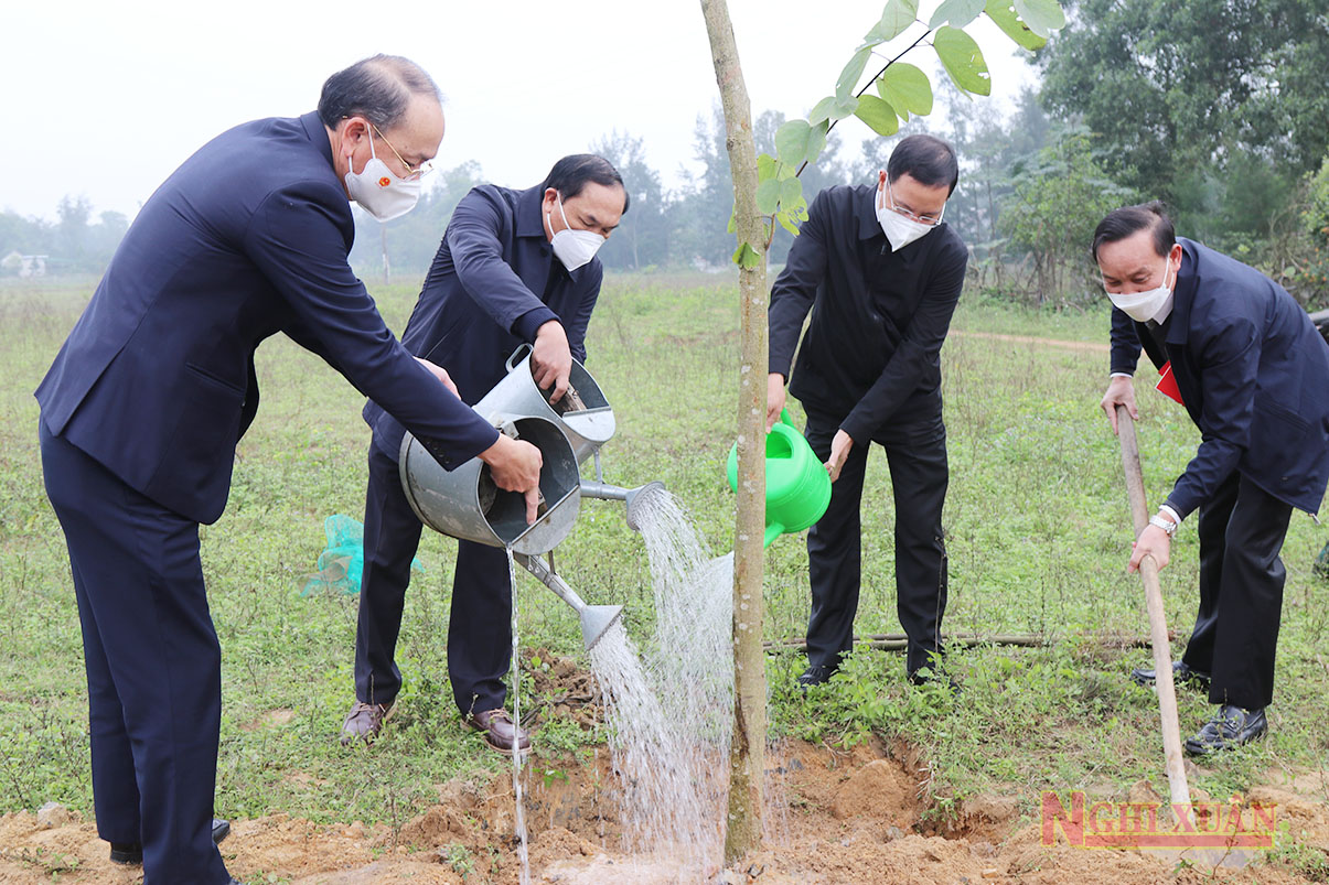 Nghi Xuân phát động "Tết trồng cây đời đời nhớ ơn Bác Hồ" năm 2022