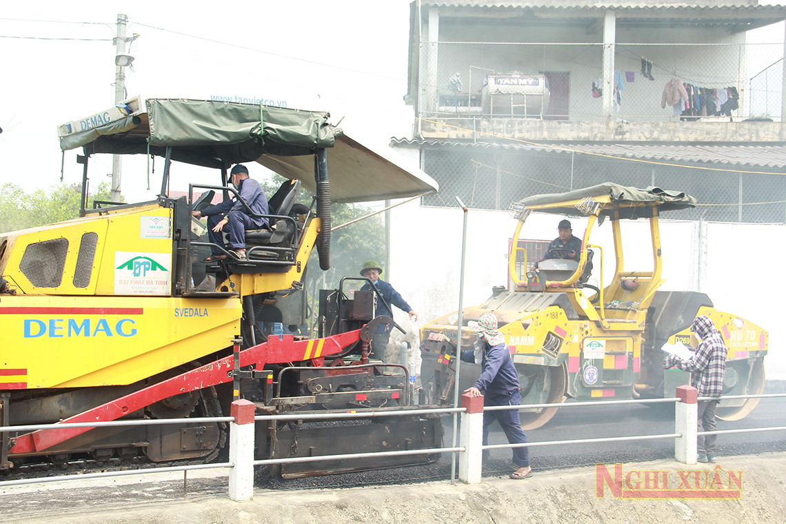 Hai thị trấn ở Nghi Xuân tập trung nâng cấp các tuyến đường giao thông