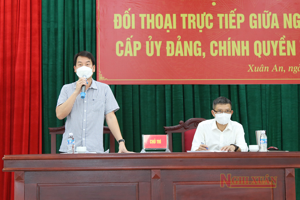 Thị Trấn Xuân An đối thoại trực tiếp giữa người đứng đầu cấp ủy, chính quyền với Nhân dân