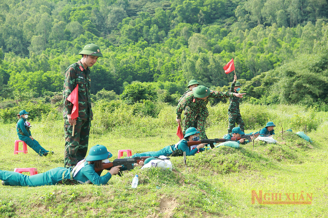 Chiến sỹ “sao vuông” cụm 2 ở Nghi Xuân trổ tài tại hội thao