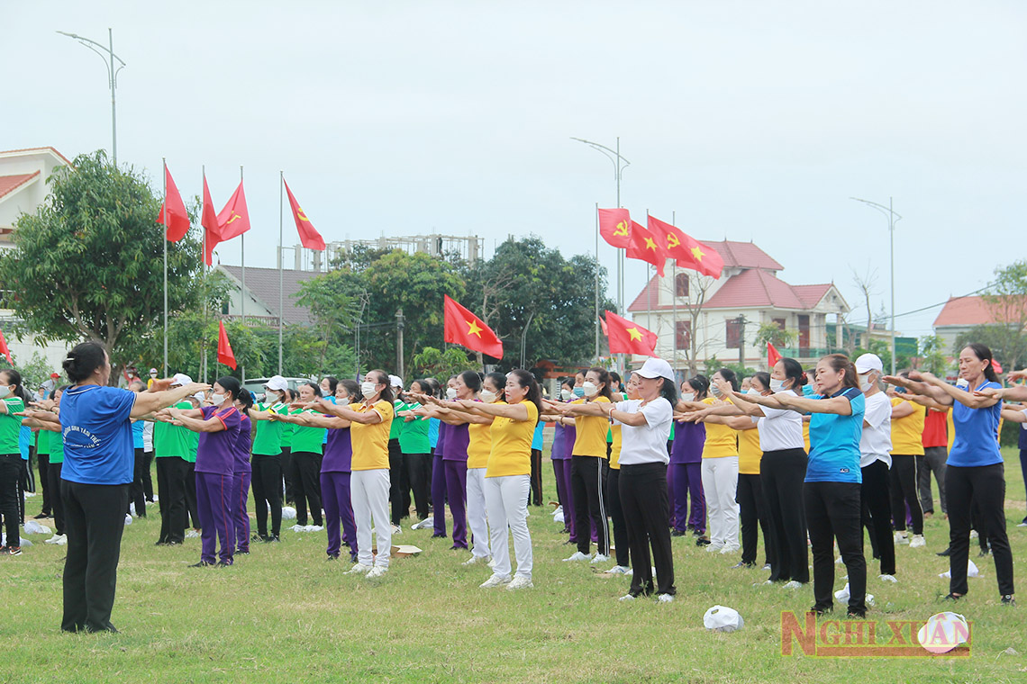 Xã Cương Gián, Xuân Lam và thị trấn Tiên Điền tổ chức Đại hội Thể dục - Thể thao