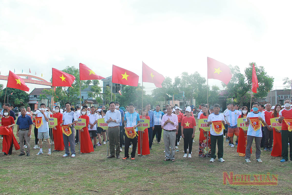 Trên 300 vận động viên tranh tài các nội dung thi đấu tại Đại hội Thể dục – Thể thao xã Cổ Đạm lần thứ IX