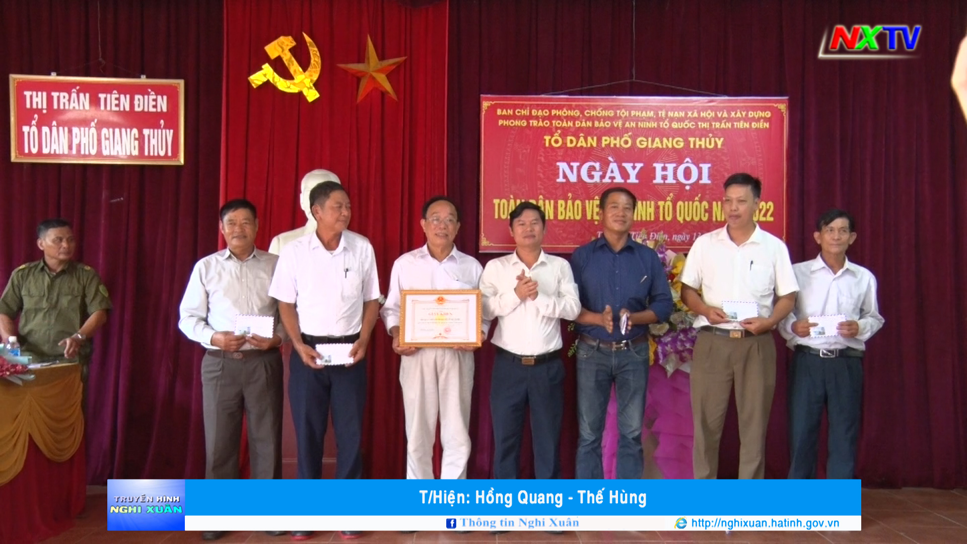 Ngày hội “Toàn dân bảo vệ an ninh Tổ quốc” ở TDP Giang Thủy, thị trấn Tiên Điền