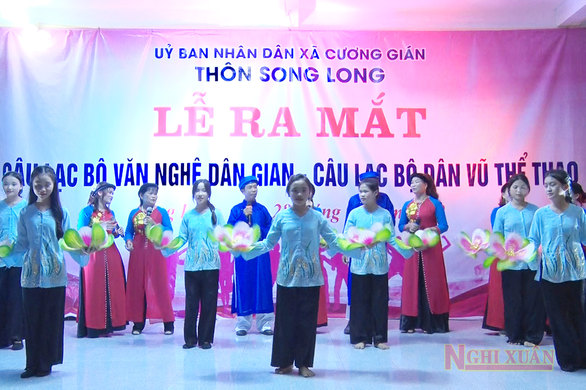 Ra mắt CLB Văn nghệ dân gian và CLB dân vũ thôn Song Long