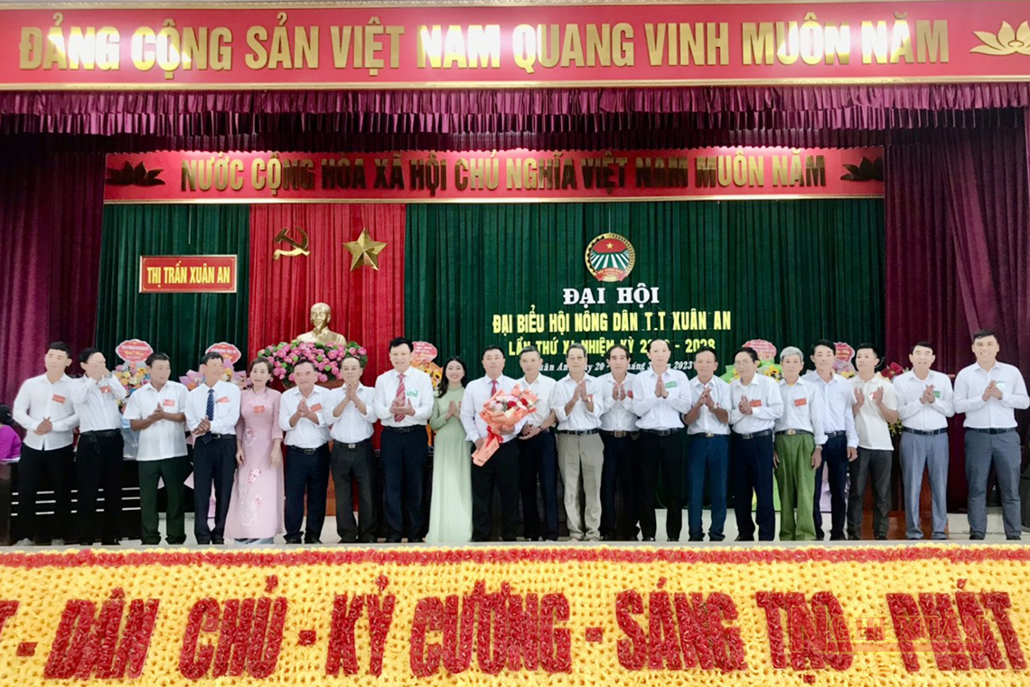 Hội Nông dân thị trấn Xuân An đại hội nhiệm kỳ 2023-2028