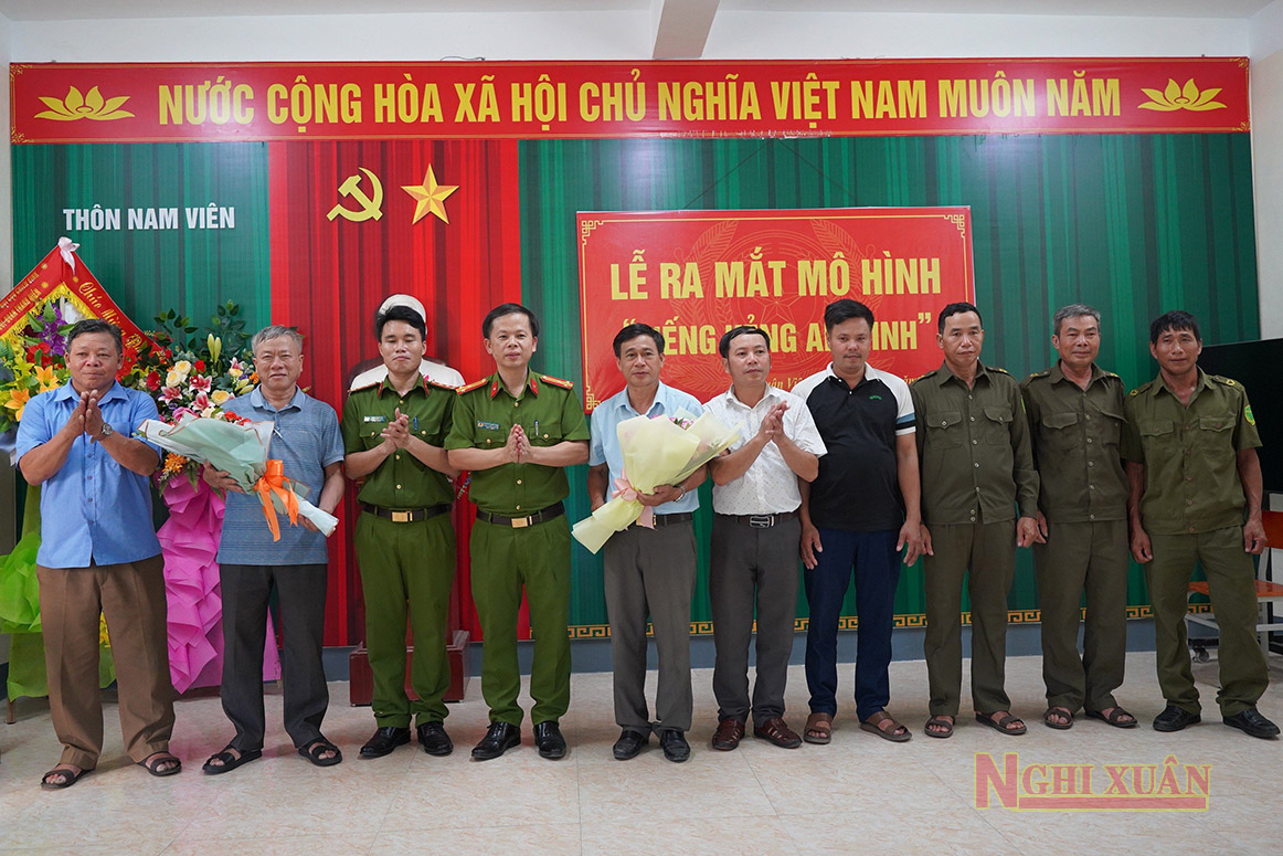 Ra mắt mô hình “Tiếng kẻng an ninh” ở thôn Nam Viên