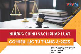 Những chính sách pháp luật có hiệu lực từ tháng 6/2023