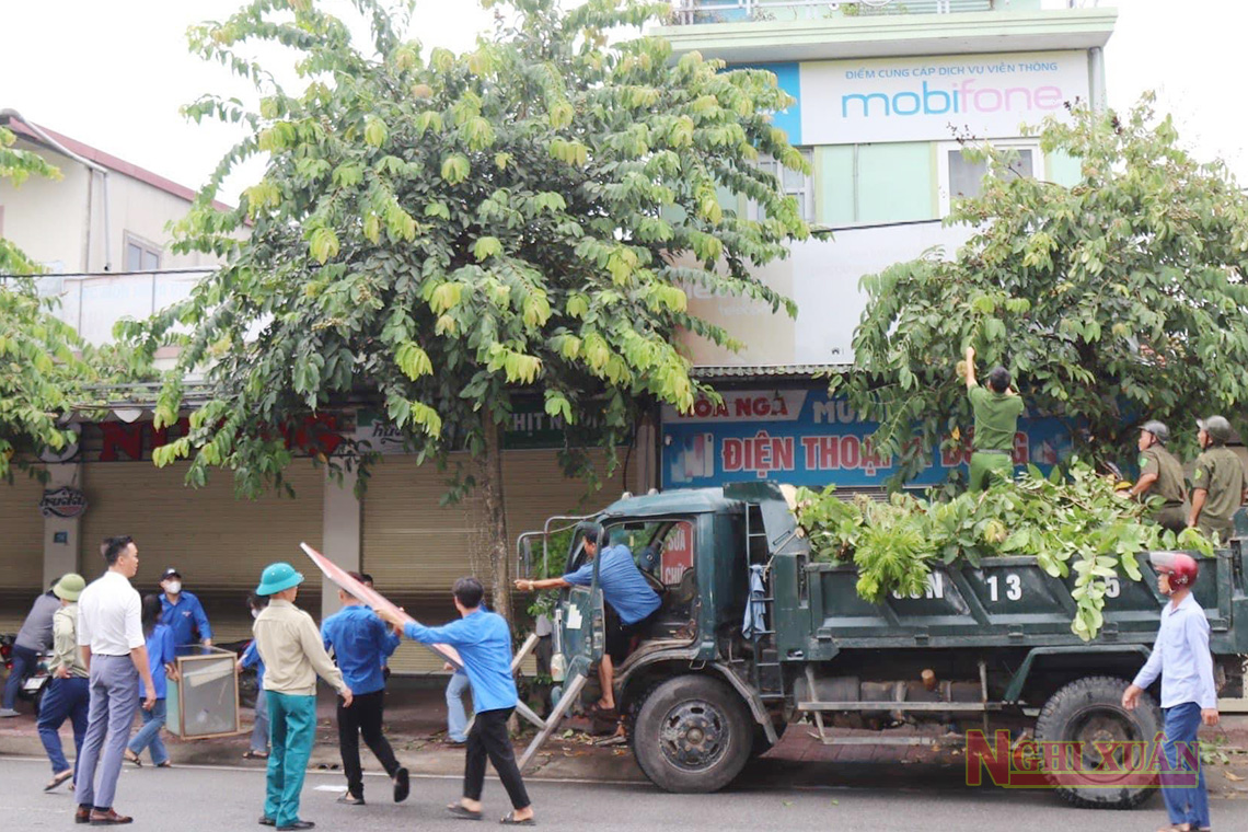 Thị trấn Tiên Điền phát động 60 ngày cao điểm xây dựng đô thị văn minh